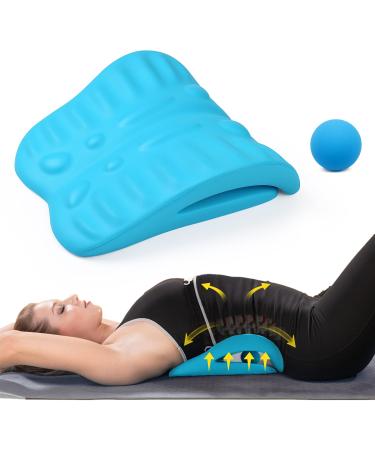 Back Stretcher for Back Pain Relief, Back Stretching Cushion, Chronic Lumbar Support Pillow Helps with Spinal Stenosis, Herniated Disc and Sciatica Nerve Pain Relief Lumbar Stretcher