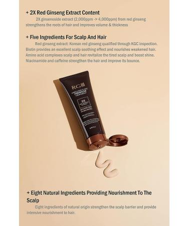 RGIII Premium Red Ginseng Hair Loss Prevention Shampoo & Treatment Set - Buy Online on GoSupps.com