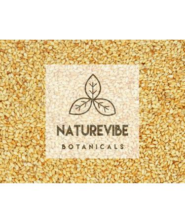 Naturevibe Botanicals Organic White Sesame Seeds - 1lb | Gluten-Free, Non-GMO, Keto Friendly - Buy Online on GoSupps.com