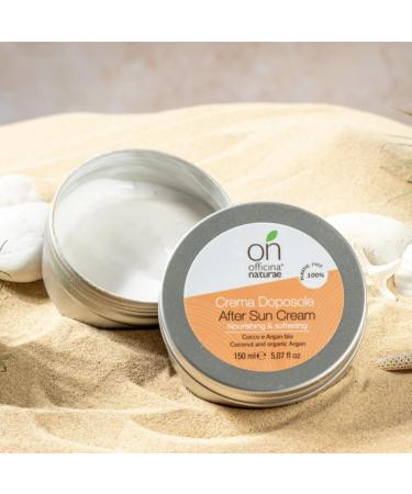 Officina Naturae Coconut and Arban Organic After Sun Cream in Aluminium Pot Bio Vegan 150 ml