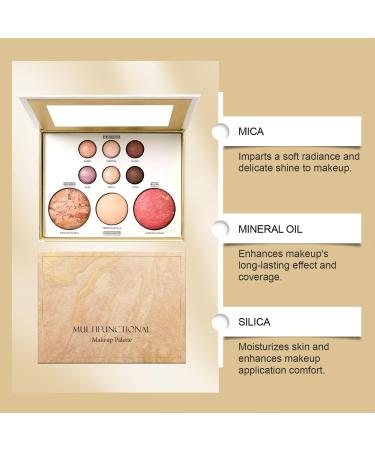  DALE YOU All-in-one 6-in-1 baked makeup palette with bronzer blush and highlighter gift box and travel kit (#1 176 g) - Buy Online on GoSupps.com