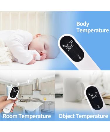 Berrcom Dual Probe Infrared Forehead Thermometer for Adults and Children - No-Touch Digital Baby Thermometer with Vibration Alarm and LED Display - Buy Online on GoSupps.com