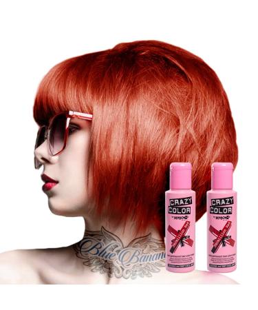 Crazy Color Crazy Color Semi-Permanent Hair Color 100ml (Vermillion Red)