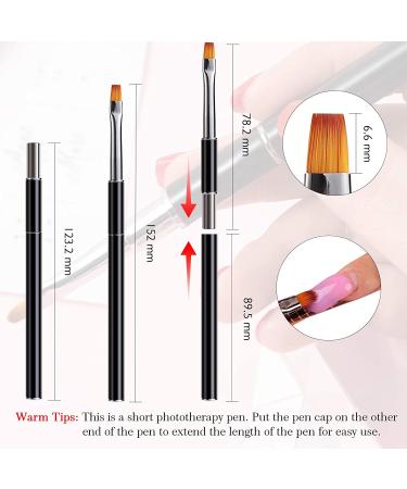 Saviland Builder Nail Gel Kit - Clear 60g Nail Extension Gel Set for Beginners | Nail Strengthening Manicure Set with 100PCS Nail Forms and Acrylic Brush - Buy Online on GoSupps.com