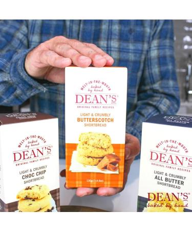 Deans Scottish Butterscotch Shortbread Biscuit - 130g Pack Luxury Butterscotch Shortbread Rounds. Great Flavour & Texture For Dunking In Tea/Coffee. Slowly Baked By Hand To An Original Scottish Recipe - Buy Online on GoSupps.com
