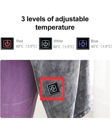 Acouto Heated Scarf & Shoulder Blanket - Warm Coral Flannel with 3 Heat Levels for Winter - Fast Shipping Internationally - Buy Online on GoSupps.com