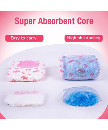 Soft Disposable Dog Diapers for Bitches - 20 Pack Adjustable Tail Hole High-Suction Cat Diapers (XS) - Buy Online on GoSupps.com
