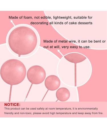 Astaron 32-Piece Tortendeko Balls Cake Toppers - Mini Balloons for Weddings Baby Showers & Birthdays (Rose Gold & Pink) - Buy Online on GoSupps.com