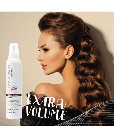 Inebrya Keratin Hair Mousse 8.5 oz | Restructuring & Extra Volume | Medium Fixing Mousse for All Hair Types - Buy Online on GoSupps.com