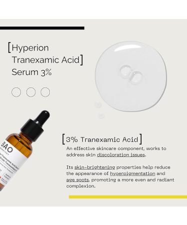 3% Tranexamic Acid Serum with Provitamin B5 & Hyaluronic Acid - Soothing Hydrating & Radiant Skin | International Shipping - Buy Online on GoSupps.com