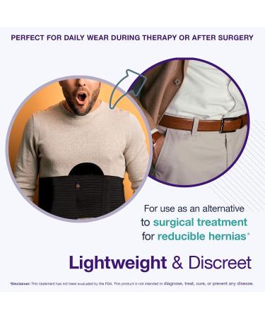 Armor Adult Flexible Umbilical Hernia Support Belt - Size Medium, Black Color - Relief of Abdominal Pain and Pressure, Stretchy Elastic Tummy Control Comfort - Men and Women - Buy Online on GoSupps.com