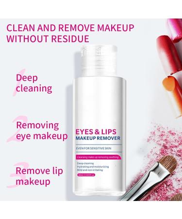 Trendyfave Lip & Eye Makeup Remover Eyelash Remover Skin Care Suitable For Waterproof Makeup Deep Cleaning Moisturizing Eye Make Up Remover For Sensitive Eyes Lipstick Remover With Glycerin - Buy Online on GoSupps.com