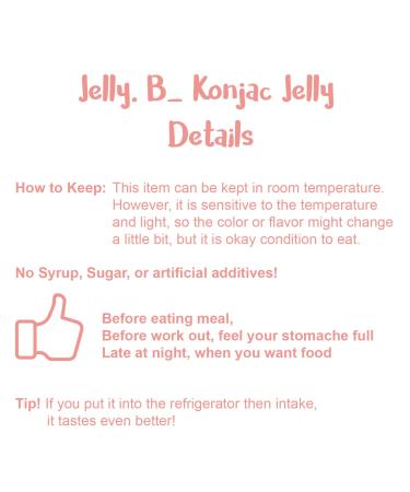 JELLY B Drinkable Konjac Jelly (10 Packs of 150ml) - Healthy and Natural Weight Loss Diet Supplement Foods  0 Gram Sugar  Low Calorie  Only 6 kcal Each Packets  (Apple) - Buy Online on GoSupps.com