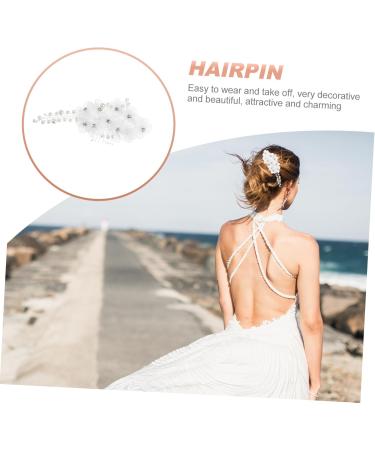 Beaupretty Wedding Headpiece wedding Headwear hair combs for women flower hair wedding Vintage Hair Side Combs Wedding Rhinestone Pearls Hair white two colors Mother Bridal Hair Side Comb - Buy Online on GoSupps.com