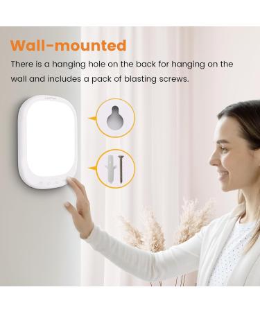 LASTAR Sun Light 10 000 LUX UV-Free Daylight Lamp with Memory Function 5 Adjustable Brightness Levels and 4 Timer Funtion Sunlight Lamp Compact Size for Winter Blues Wall Mountable Support Smart Plug Light White - Buy Online on GoSupps.com