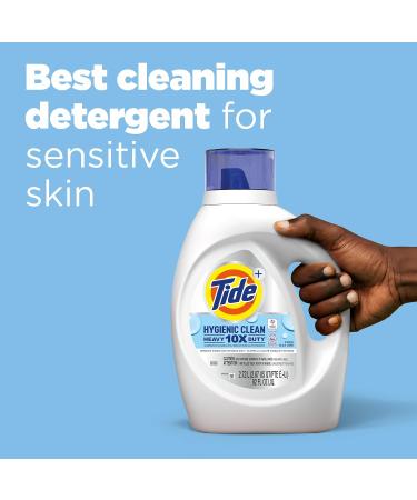 Tide Hygienic Clean Heavy Duty 10x Free Liquid Laundry Detergent - Unscented HE Compatible 74 Loads 105 fl oz | International Shipping Available - Buy Online on GoSupps.com