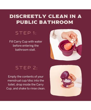 Menstrual Cup Sterilizer Wash Case - Foldable, Microwavable, Travel-Friendly - Public Restroom Cleaner Container 2.0 - Buy Online on GoSupps.com