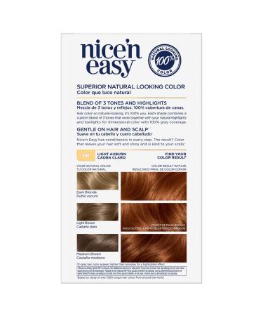Clairol Nice'n Easy 6R Light Auburn Permanent Hair Dye - 1 Count - Buy Online on GoSupps.com