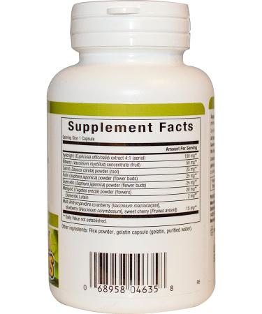 Natural Factors Eye Factors - 90 Capsules with 2 mg Lutein for Vision Support - Buy Online on GoSupps.com
