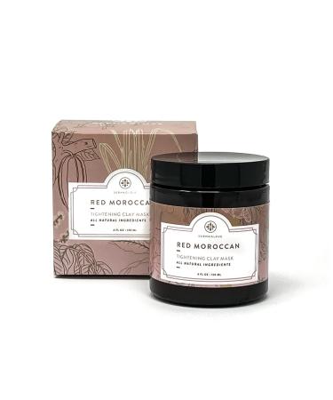 Red Moroccan Clay Mask - All Natural Tightening & Exfoliating Facial Treatment | 4 oz Jar - Buy Online on GoSupps.com