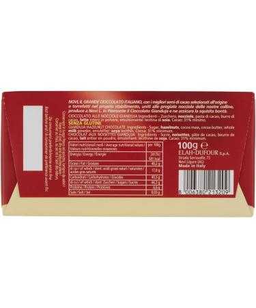  Italian Gourmet E.R. Novi Cioccolato Gianduja Hazelnut Chocolate Bars with Pure Cocoa 100g + Italian Gourmet Tomato Pulp 400g - Buy Online on GoSupps.com