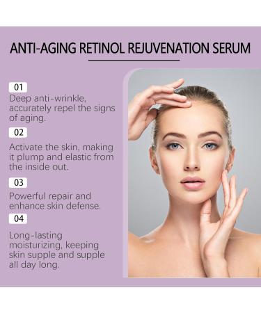 Anti-Aging Retinol Serum Anti-Aging Facial Serum Retinol Serum for Face Potent Face Care for Wrinkle Reduction Fine Line Erasing Skin Firming and Brightening - Buy Online on GoSupps.com
