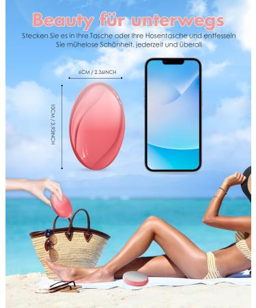 Nano Hair Remover for Women & Men | Portable Crystal Hair Removal Device | Pain-Free Solution for Back Arms & Legs - Pink - Buy Online on GoSupps.com