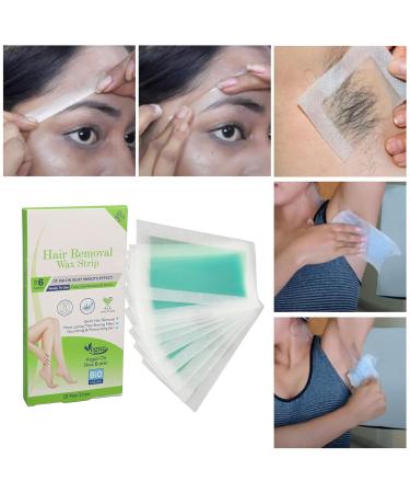 20 Gentle Wax Strips for Facial & Body Hair Removal | Safe & Effective for Dry Skin - Buy Online on GoSupps.com