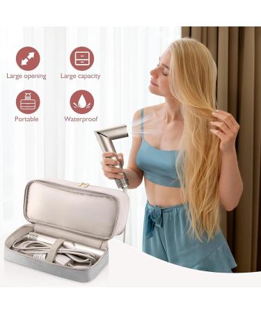 Hair Dryer Bag Dual Layer Hair Dryer Case Waterproof Zippered Blow Dryer Bag with Top Handle Portable 15.4x5.5x5.5in Hair Dryer Travel Bag Hair Tools Organiser - Buy Online on GoSupps.com
