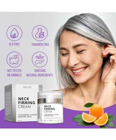 VALITIC Neck Cream - Anti-Aging Tightening & Firming Formula with Hyaluronic Acid Retinol & Vitamin C | Day & Night Cream for Sagging Skin - Buy Online on GoSupps.com