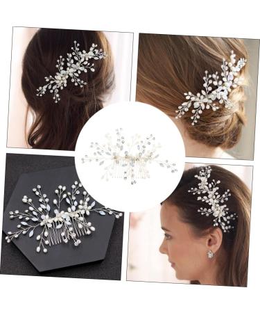 FRCOLOR 1pc hair comb Crystal Side Comb Wedding Hair Clips Wedding Headwear Jewelry Hair Styling Accessory Women Jewelry bridal headpieces for wedding diamond Miss Accessories manual alloy - Buy Online on GoSupps.com