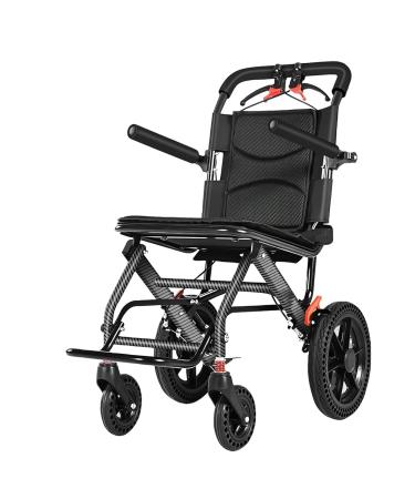 Portable Folding Wheelchair Attendant & Transport Wheelchairs for Home with Footrest Lightweight Aluminum Travel Wheelchair for Adults Elderly and Children