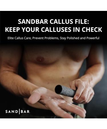 SandBar Original Callus File - Flat Black | Premium Foot Care Tool for Smooth Skin - Buy Online on GoSupps.com