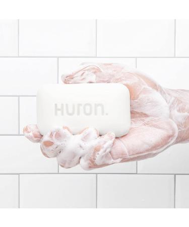 Huron Citrus + Eucalyptus Bar Soap for Men - Hydrating Body Soap with Shea Butter & Coconut Oil - 5oz Bar for Clean, Smooth & Moisturized Skin - Buy Online on GoSupps.com