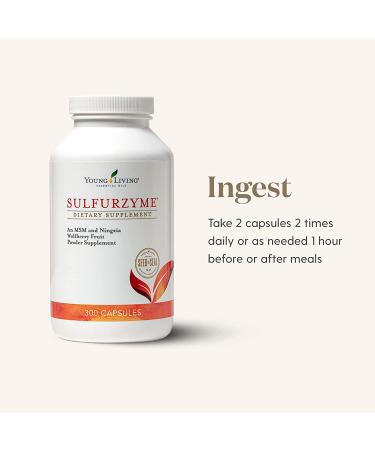Sulfurzyme by Young Living - 300 Capsules | Optimal Sulfur Support for Health - Buy Online on GoSupps.com