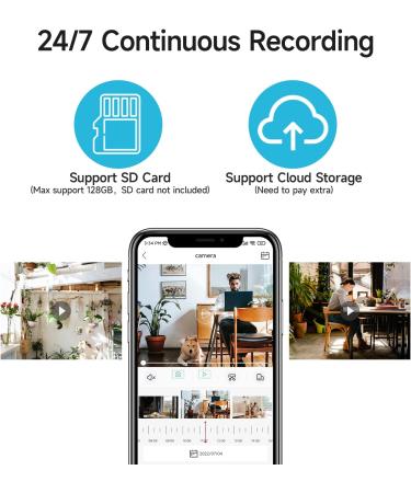 Woolink 2K Wireless Light Bulb Security Camera - Smart Surveillance Camera with Color Night Vision, Motion Detection, and Cloud/SD Card Storage - Buy Online on GoSupps.com