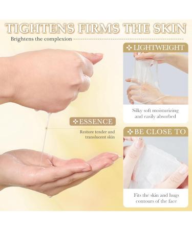 Znnhnn 10 Pieces Face Masks Set of 10 Goat Milk + Rice Cloth Masks Facial Mask Face Mask for Intensive Hydration Soothing Care and Skin Repair - Buy Online on GoSupps.com