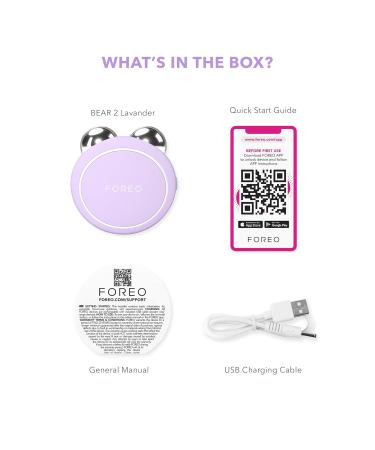 Buy FOREO Bear 2 Go Lavender - International Shipping | Best Skincare Device - Buy Online on GoSupps.com