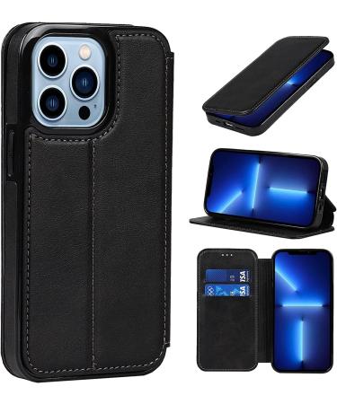 BRART Wallet Case for iPhone 13/13 Pro/13 Pro Max PU Leather Magnetic Protective Flip Case Cover with Credit Card Slot Viewing Stand Shockproof TPU (Color : Black Size : 13pro max 6.7") 13pro max 6.7" Black - Buy Online on GoSupps.com