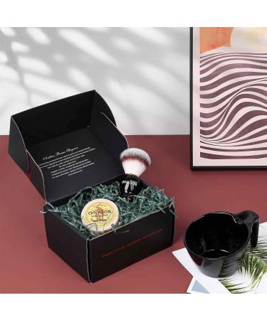 Absbas Razor Brush & Shaving Set - Wooden Handle Nylon Bristles Melamine Cup 100g Shaving Soap for Men & Women - Perfect for Wet Shaving & Hair Removal - Buy Online on GoSupps.com