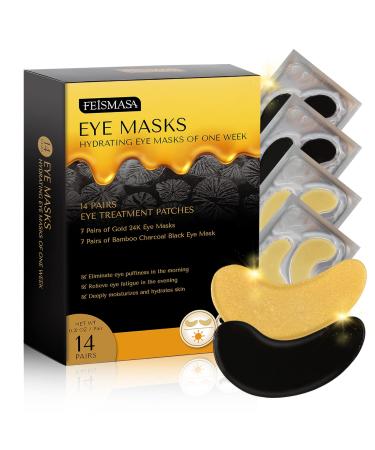 Under Eye Patches (14 Pairs) Under Eye Mask Skincare for Adults Dry Eyes Eye Masks for Dark Circles and Puffiness Eye Patch