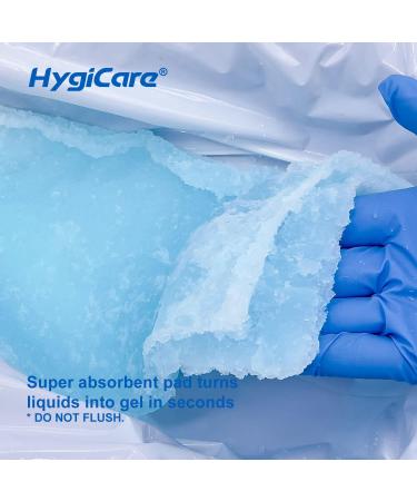 HygiCare Commode Liners - 72 Count | Medical Grade, Leakproof & Super Absorbent | Ideal for Bedside Commodes & Bedpans | Easy Tie, Odor Reduction - Buy Online on GoSupps.com