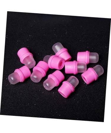 FRCOLOR Lot de 20 Couvre-ongles en Silicone Rose pour Dissolvant Protection Doigts Taille Unique Accessoires Nail Art Professionnels pour Manucure Domicile et Salon - Buy Online on GoSupps.com