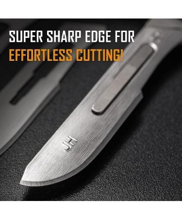 KeyUnity KA00 10pcs #10 Knife Blades - Replacement Utility Blade for Arts, Crafts, Plant Cutting, Clay Modeling, Podiatry, Dermaplaning - Buy Online on GoSupps.com