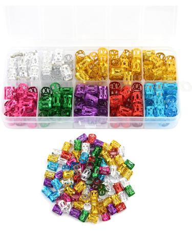 150 Pieces Dreadlocks Beads Aluminum Hair Rings for Braids Hair Clips Braiding Ring Metal Cuffs Hair Jewelry for Braids Accessories Multicolored - Buy Online on GoSupps.com