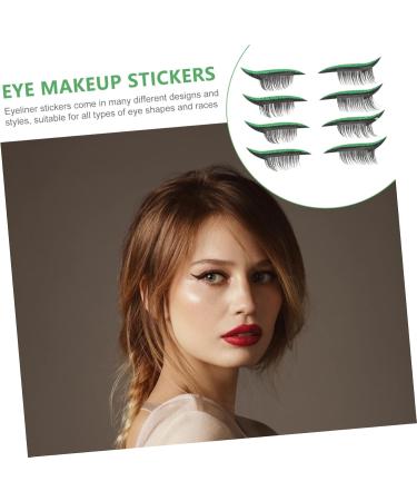 POPETPOP Reusable Eyeliner Sticker Eyelid Makeup Stickers 4x1.5cm Green - Buy Online on GoSupps.com