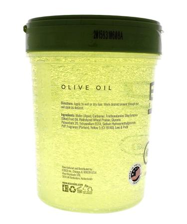 Eco Style Olive Oil Gel 32oz Bundle with Hair Brush, Comb, and Hair Ties - Buy Online on GoSupps.com