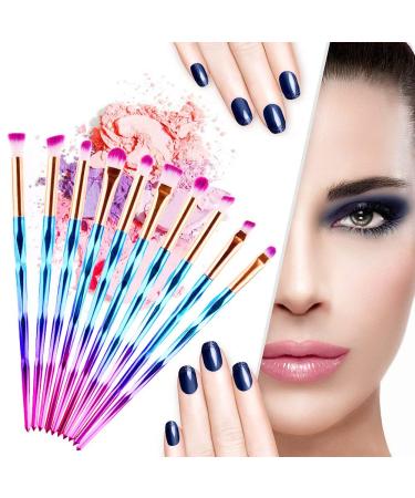 12-Piece Synthetic Bristle Cosmetic Brush Set for Flawless Makeup Application | International Shipping Available - Buy Online on GoSupps.com
