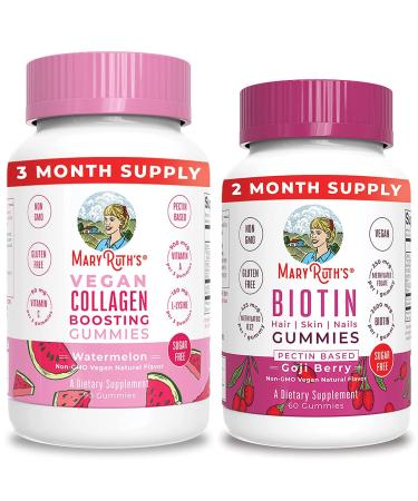 MaryRuth Organics Vegan Collagen Boosting Gummies Watermelon 90 Gummies