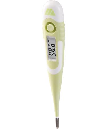 MABIS 9-Second Waterproof Digital Thermometer | Flexible Tip for Fast Readings | Oral, Rectal, Underarm | Babies, Children, Adults | Green - Buy Online on GoSupps.com